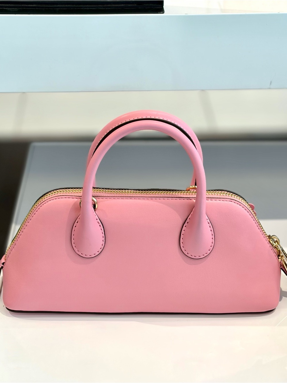 Michael Kors Pink Floral Embellished Petra Small Crossbody Satchel - Picture 7 of 8